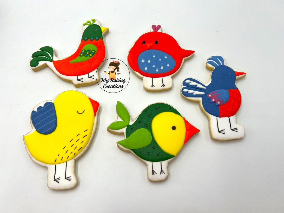 Bird themed cookies